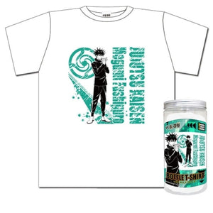 Jujutsu Kaisen Bottle T-Shirt Fushiguro Megumi White